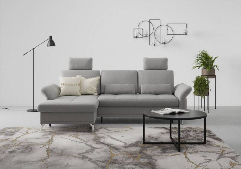 INOSIGN Ecksofa Palm Beach L-Form, Federkern, mit Sitztiefenverstellung, wahlweise mit Bettfunktion von INOSIGN