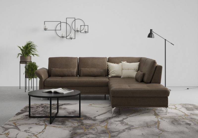 INOSIGN Ecksofa Palm Beach L-Form, Federkern, mit Sitztiefenverstellung, wahlweise mit Bettfunktion von INOSIGN
