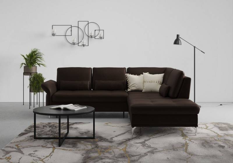 INOSIGN Ecksofa Palm Beach L-Form, Federkern, mit Sitztiefenverstellung, wahlweise mit Bettfunktion von INOSIGN