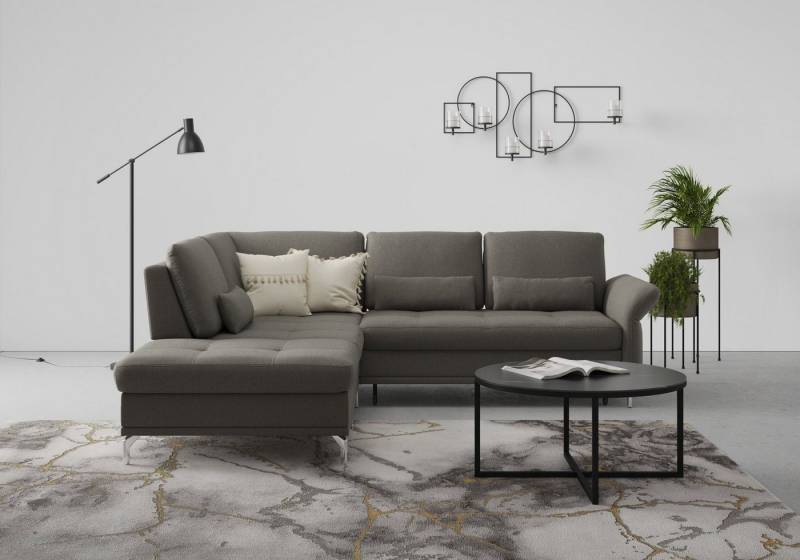 INOSIGN Ecksofa Palm Beach L-Form, Federkern, mit Sitztiefenverstellung, wahlweise mit Bettfunktion von INOSIGN