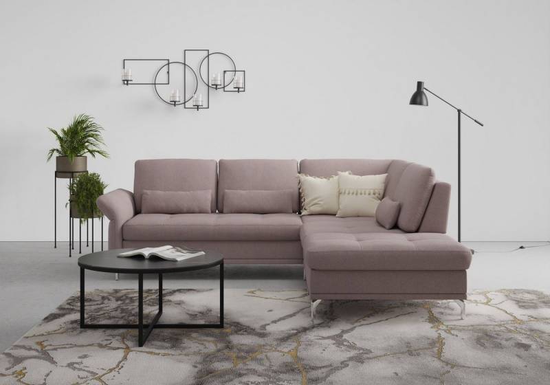 INOSIGN Ecksofa Palm Beach L-Form, Federkern, mit Sitztiefenverstellung, wahlweise mit Bettfunktion von INOSIGN