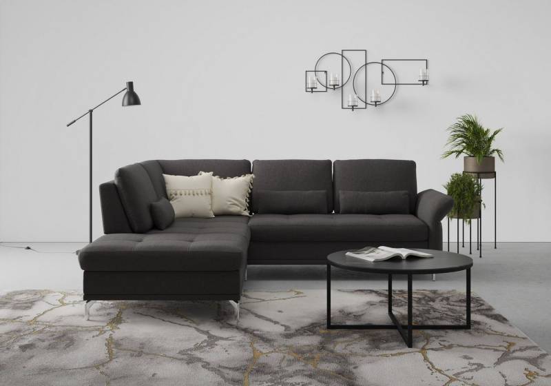 INOSIGN Ecksofa Palm Beach L-Form, Federkern, mit Sitztiefenverstellung, wahlweise mit Bettfunktion von INOSIGN