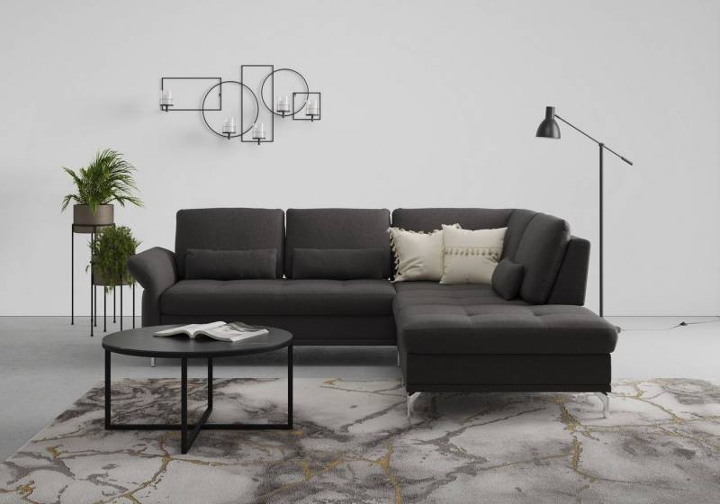 INOSIGN Ecksofa Palm Beach L-Form, Federkern, mit Sitztiefenverstellung, wahlweise mit Bettfunktion von INOSIGN
