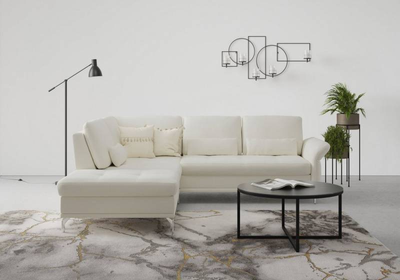 INOSIGN Ecksofa Palm Beach L-Form, Federkern, mit Sitztiefenverstellung, wahlweise mit Bettfunktion von INOSIGN