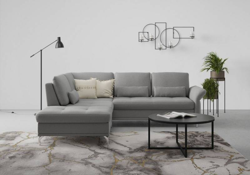 INOSIGN Ecksofa Palm Beach L-Form, Federkern, mit Sitztiefenverstellung, wahlweise mit Bettfunktion von INOSIGN