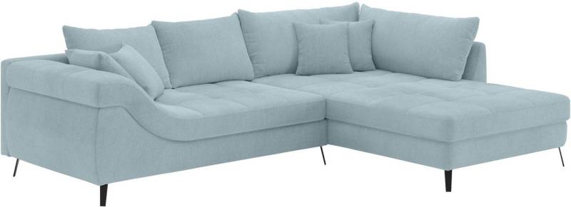Mr. Couch Ecksofa Portofino L-Form, 4 Bezugsqualitäten, 13,5 cm hohe Metall-Profilfüße in matt-schwarz Mr. Couch Ecksofa Portofino L-Form, 4 Bezugsqualitäten, 13,5 cm hohe Metall-Profilfüße in matt-schwarz von Mr. Couch