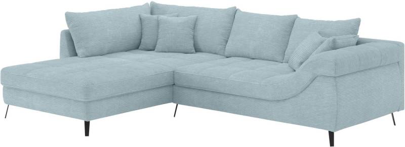 Mr. Couch Ecksofa Portofino L-Form, 4 Bezugsqualitäten, 13,5 cm hohe Metall-Profilfüße in matt-schwarz Mr. Couch Ecksofa Portofino L-Form, 4 Bezugsqualitäten, 13,5 cm hohe Metall-Profilfüße in matt-schwarz von Mr. Couch
