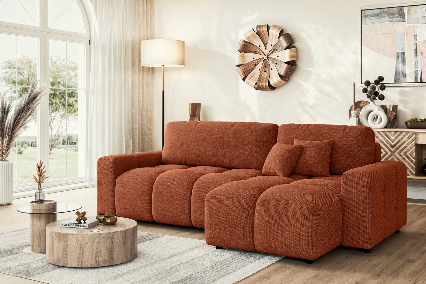 INOSIGN Ecksofa FELICI, Schlafsofa 233cm, L-Form mit Recamiere beidseitig montierbar, Designsofa mit Bettfunktion und Bettkasten, Maße B/T/H: 233/142/88 cm INOSIGN Ecksofa FELICI, Schlafsofa 233cm, L-Form mit Recamiere beidseitig montierbar, Designsofa mit Bettfunktion und Bettkasten, Maße B/T/H: 233/142/88 cm von INOSIGN
