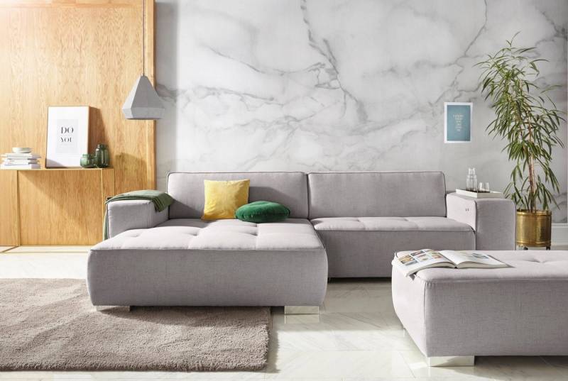 INOSIGN Ecksofa Sapporo L-Form, wahlweise Bettfunktion oder Sitztiefenverstellung, Federkern INOSIGN Ecksofa Sapporo L-Form, wahlweise Bettfunktion oder Sitztiefenverstellung, Federkern von INOSIGN