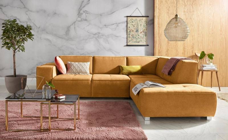 INOSIGN Ecksofa Sapporo L-Form, wahlweise Bettfunktion oder Sitztiefenverstellung, Federkern INOSIGN Ecksofa Sapporo L-Form, wahlweise Bettfunktion oder Sitztiefenverstellung, Federkern von INOSIGN