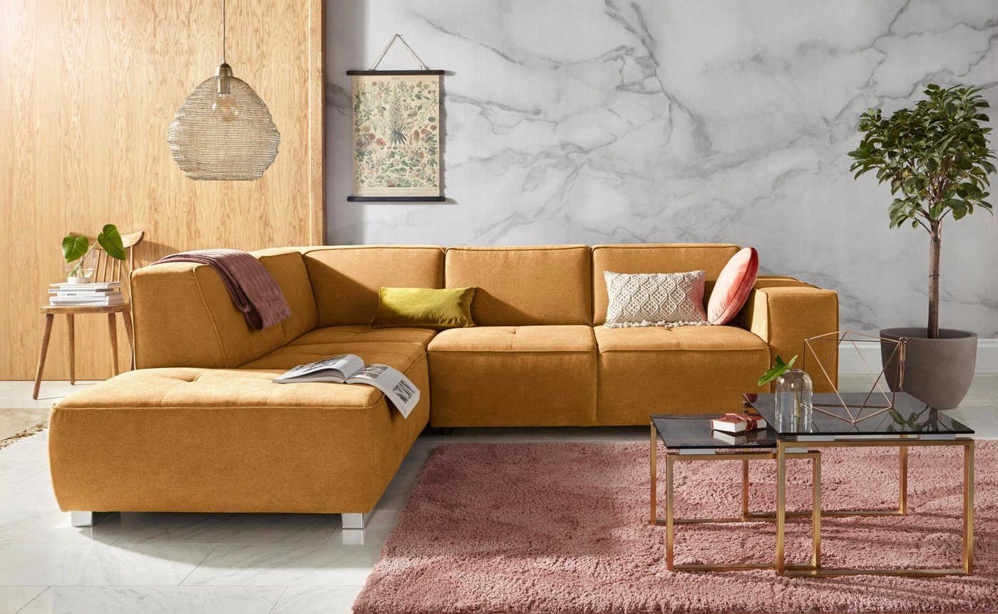 INOSIGN Ecksofa Sapporo L-Form, wahlweise Bettfunktion oder Sitztiefenverstellung, Federkern INOSIGN Ecksofa Sapporo L-Form, wahlweise Bettfunktion oder Sitztiefenverstellung, Federkern von INOSIGN