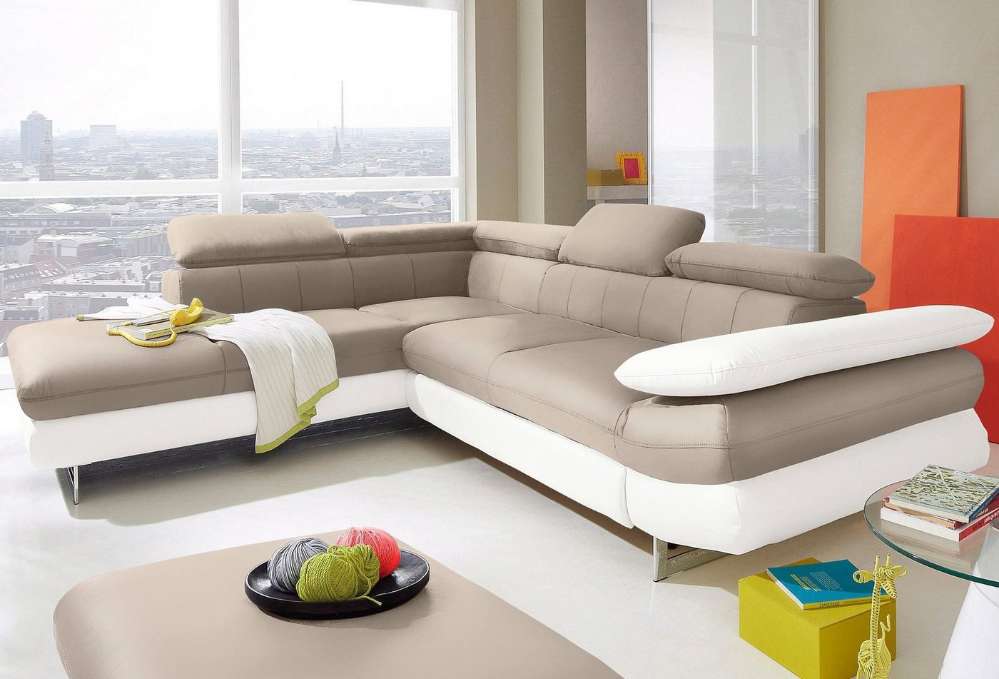 INOSIGN Ecksofa Solution L-Form, mit Arm- & Kopfteilverstellung, wahlweise mit Bettfunktion INOSIGN Ecksofa Solution L-Form, mit Arm- & Kopfteilverstellung, wahlweise mit Bettfunktion von INOSIGN