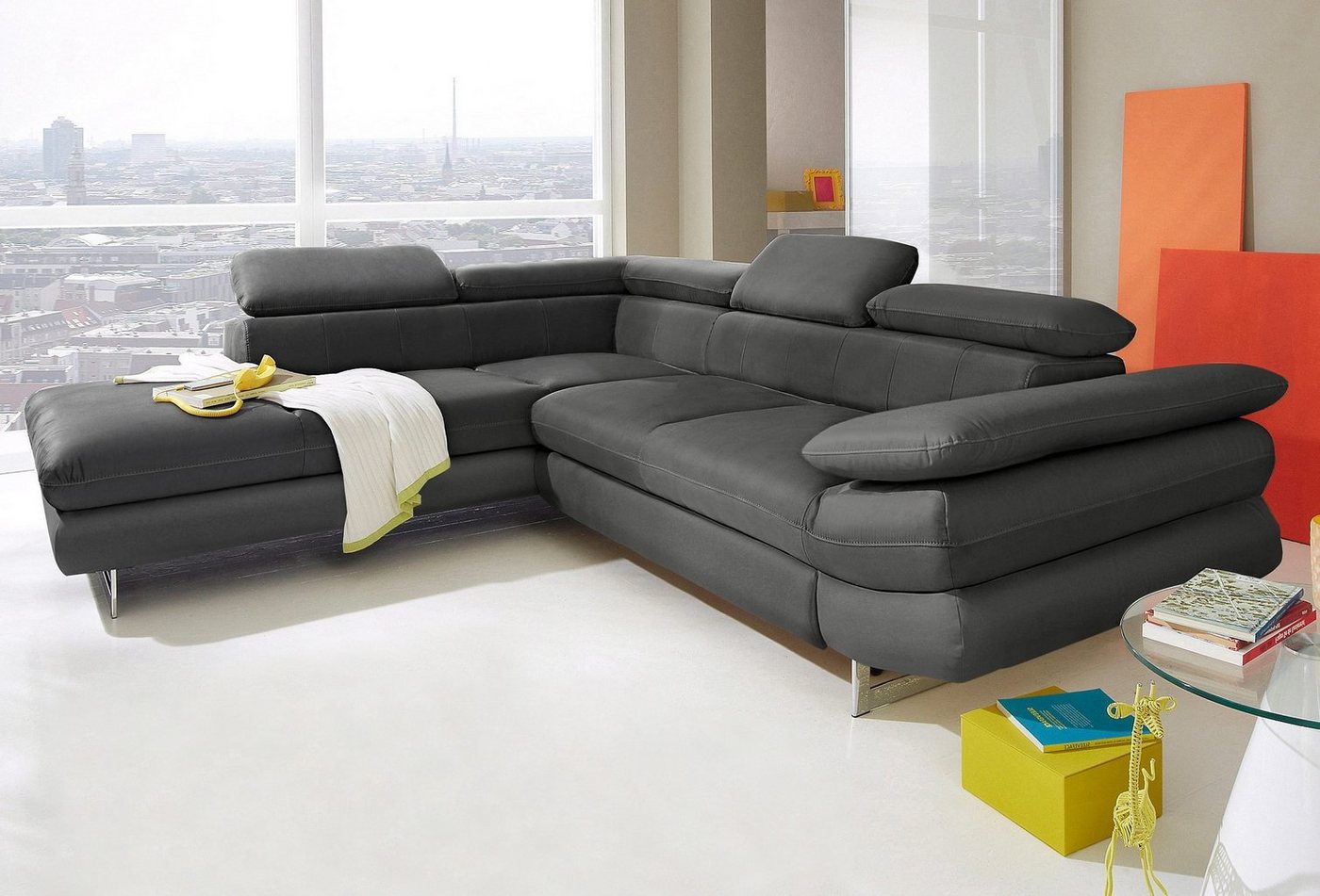 INOSIGN Ecksofa Solution L-Form, mit Arm- & Kopfteilverstellung, wahlweise mit Bettfunktion INOSIGN Ecksofa Solution L-Form, mit Arm- & Kopfteilverstellung, wahlweise mit Bettfunktion von INOSIGN