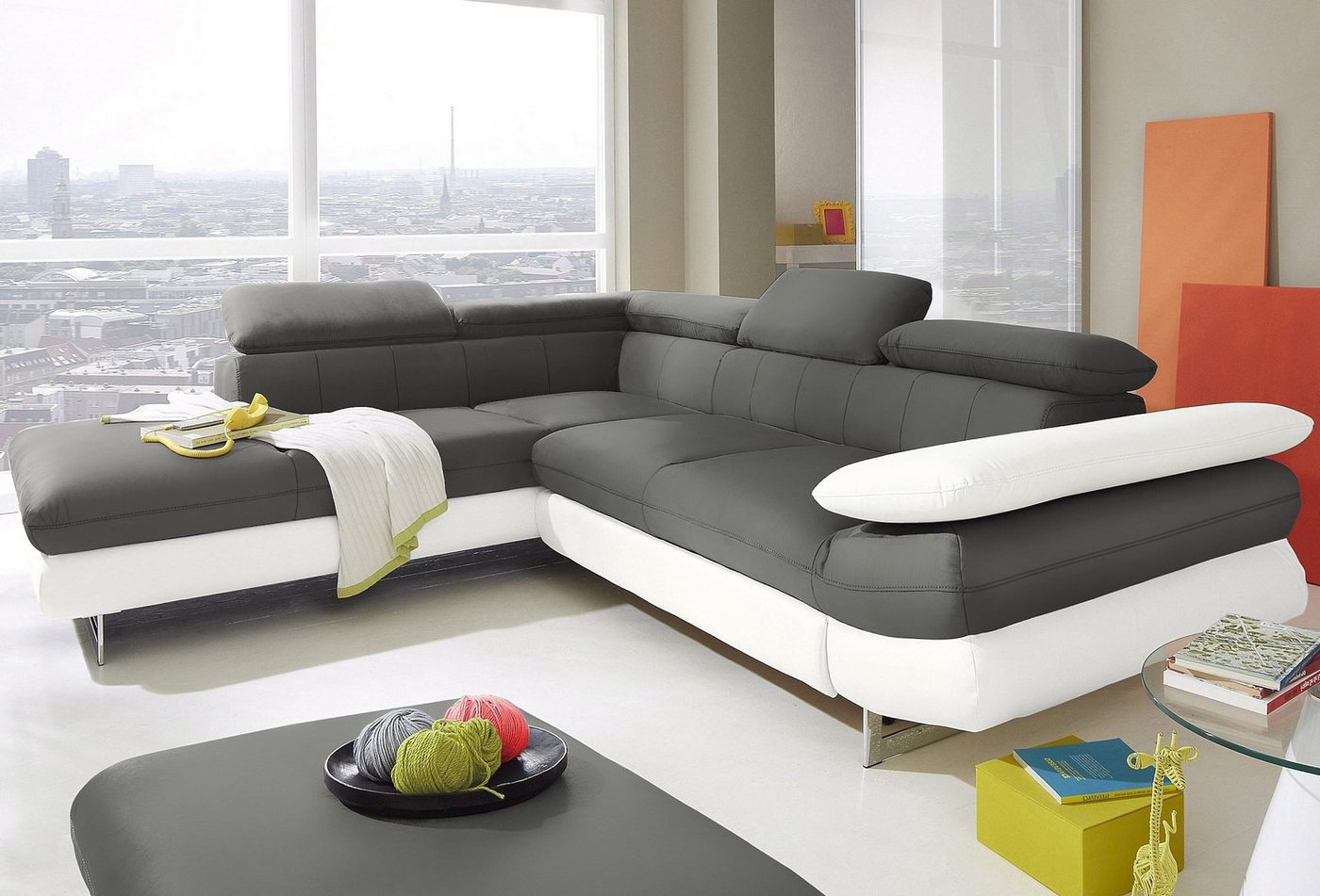 INOSIGN Ecksofa Solution L-Form, mit Arm- & Kopfteilverstellung, wahlweise mit Bettfunktion INOSIGN Ecksofa Solution L-Form, mit Arm- & Kopfteilverstellung, wahlweise mit Bettfunktion von INOSIGN