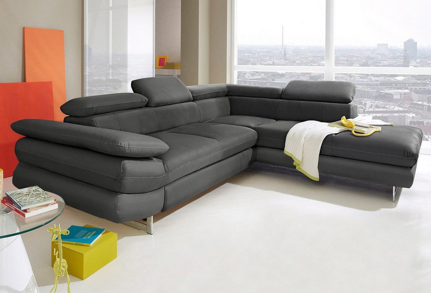 INOSIGN Ecksofa Solution L-Form, mit Arm- & Kopfteilverstellung, wahlweise mit Bettfunktion INOSIGN Ecksofa Solution L-Form, mit Arm- & Kopfteilverstellung, wahlweise mit Bettfunktion von INOSIGN