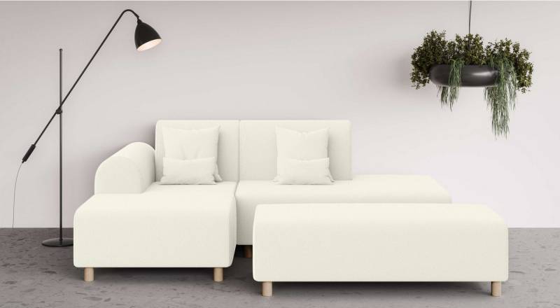 INOSIGN Ecksofa Suyala, L-Form mit Hocker von INOSIGN