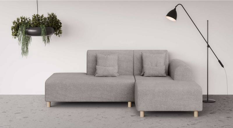 INOSIGN Ecksofa Suyala, L-Form mit Hocker von INOSIGN