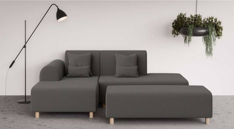 INOSIGN Ecksofa Suyala, L-Form mit Hocker von INOSIGN