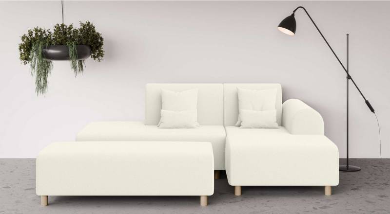 INOSIGN Ecksofa Suyala, L-Form mit Hocker von INOSIGN
