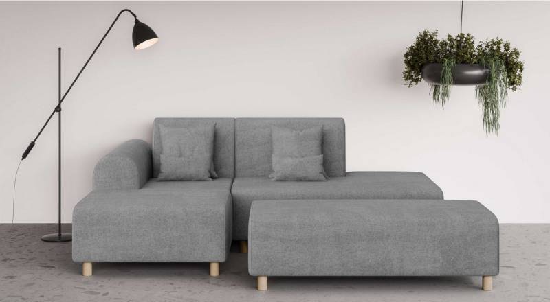 INOSIGN Ecksofa Suyala, L-Form mit Hocker von INOSIGN