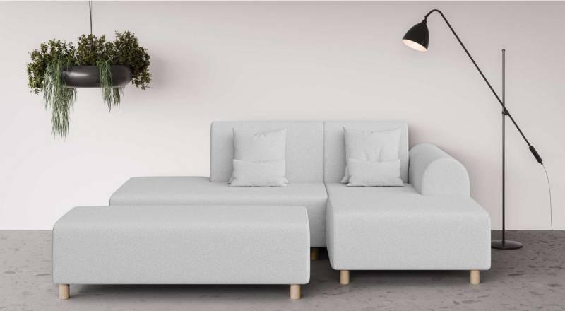 INOSIGN Ecksofa Suyala, L-Form mit Hocker von INOSIGN