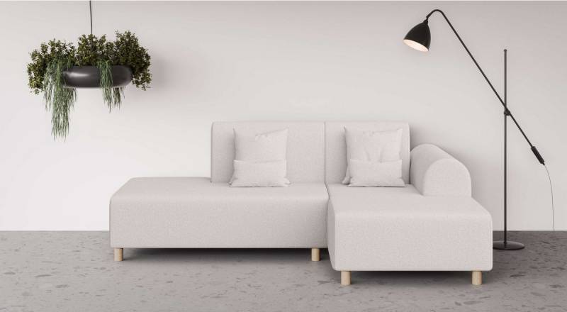 INOSIGN Ecksofa Suyala, L-Form mit Hocker von INOSIGN