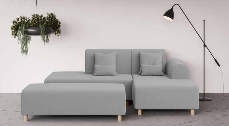 INOSIGN Ecksofa Suyala, L-Form mit Hocker von INOSIGN