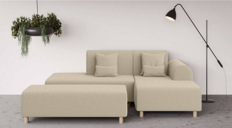 INOSIGN Ecksofa Suyala, L-Form mit Hocker von INOSIGN