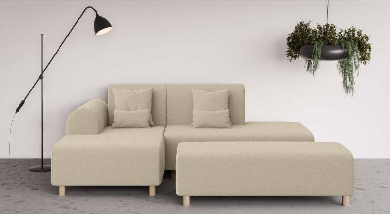 INOSIGN Ecksofa Suyala, L-Form mit Hocker von INOSIGN