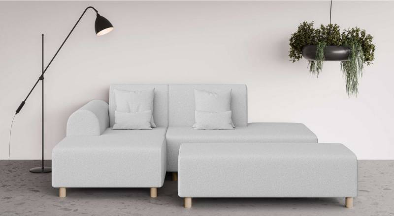 INOSIGN Ecksofa Suyala, L-Form mit Hocker von INOSIGN