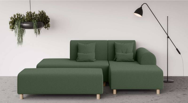 INOSIGN Ecksofa Suyala, L-Form mit Hocker von INOSIGN