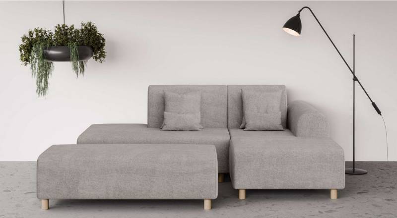 INOSIGN Ecksofa Suyala, L-Form mit Hocker von INOSIGN