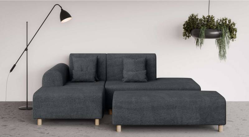 INOSIGN Ecksofa Suyala, L-Form mit Hocker von INOSIGN