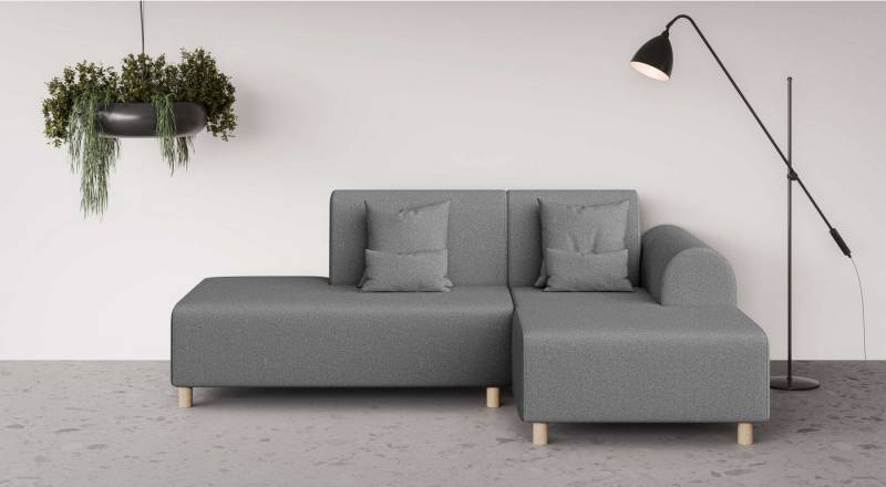 INOSIGN Ecksofa Suyala, L-Form mit Hocker von INOSIGN