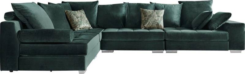 INOSIGN Ecksofa Vale L-Form, incl. Couchtisch, Steppung im Sitzbereich, Federkern von INOSIGN