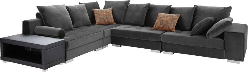 INOSIGN Ecksofa Vale L-Form, incl. Couchtisch, Steppung im Sitzbereich, Federkern von INOSIGN