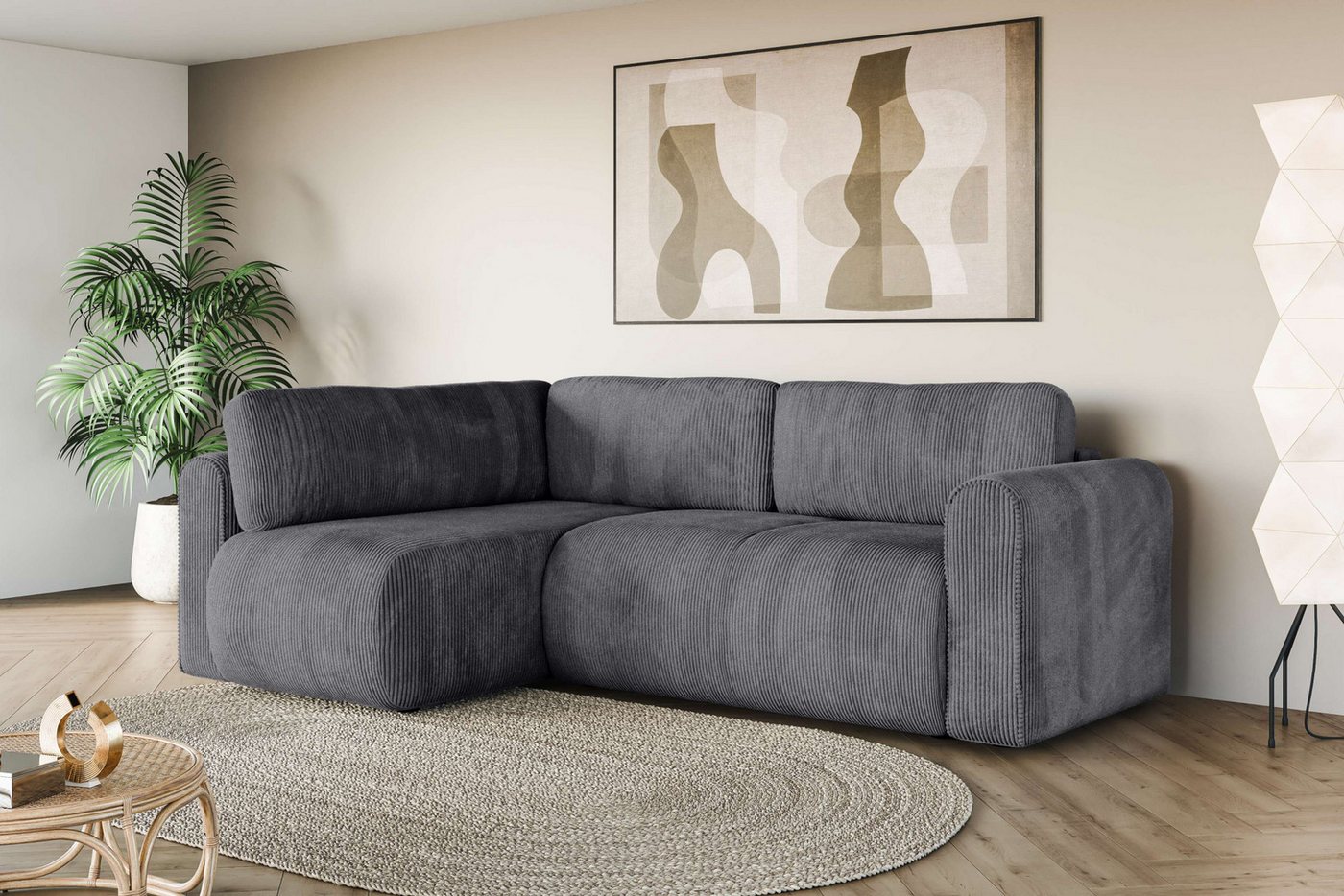 INOSIGN Ecksofa Zacharia wahlweise Schlafsofa mit Bettkasten, B/T/H 250/166/86 cm, L-Form mit Wellenunterfederung, Ottomane rechts oder links bestellbar INOSIGN Ecksofa Zacharia wahlweise Schlafsofa mit Bettkasten, B/T/H 250/166/86 cm, L-Form mit Wellenunterfederung, Ottomane rechts oder links bestellbar von INOSIGN