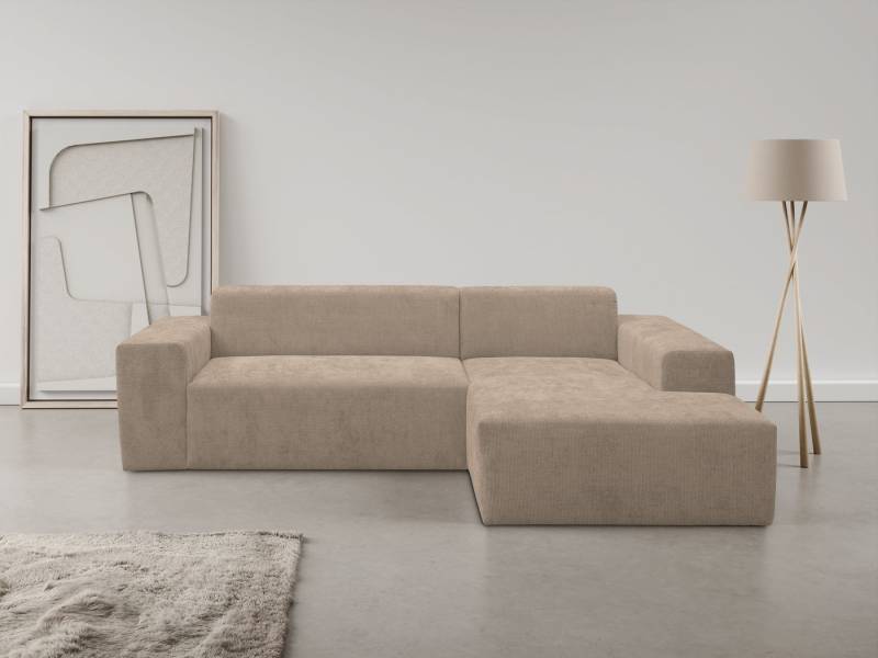 WERK2 Ecksofa Zeus-L modern und zeitlos, Breite 253cm, bequemes Sofa, Curvy Trend Ecksofa mit urbaner Optik von WERK2