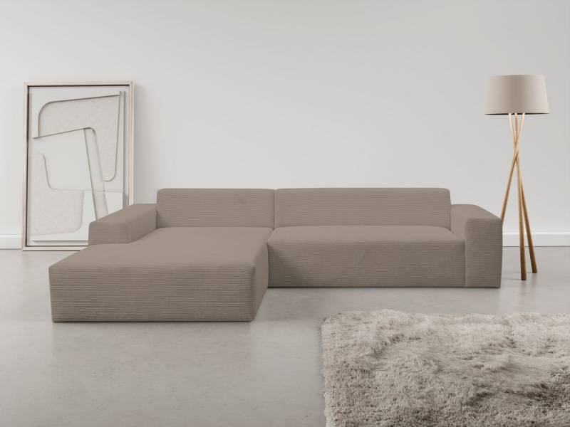 WERK2 Ecksofa Zeus-XL, Mega-Sofa mit großer Sitztiefe, Stellmaße 311cm x 210cm, Curvy Trend Garnitur mit urbaner Optik, bequem, Big-Sofa, L-Form von WERK2