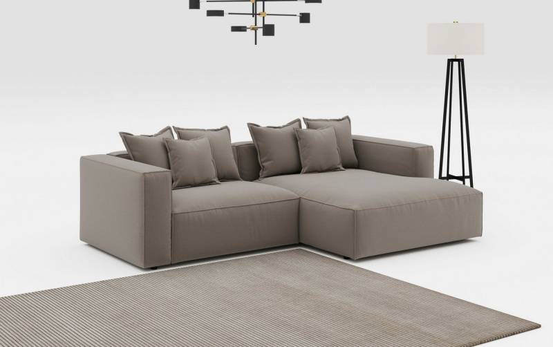 INOSIGN Ecksofa Cowboy L-Form, mit 6 Kissen, kubisches Sofa von INOSIGN