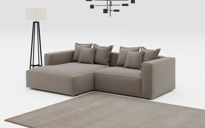 INOSIGN Ecksofa Cowboy L-Form, mit 6 Kissen, kubisches Sofa von INOSIGN