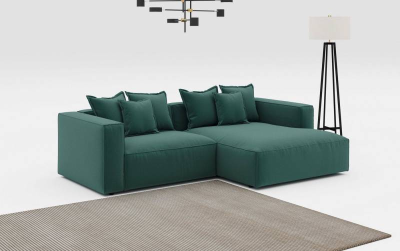 INOSIGN Ecksofa Cowboy L-Form, mit 6 Kissen, kubisches Sofa von INOSIGN