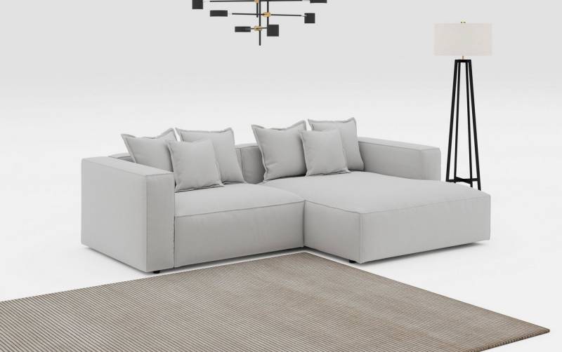 INOSIGN Ecksofa Cowboy L-Form, mit 6 Kissen, kubisches Sofa von INOSIGN