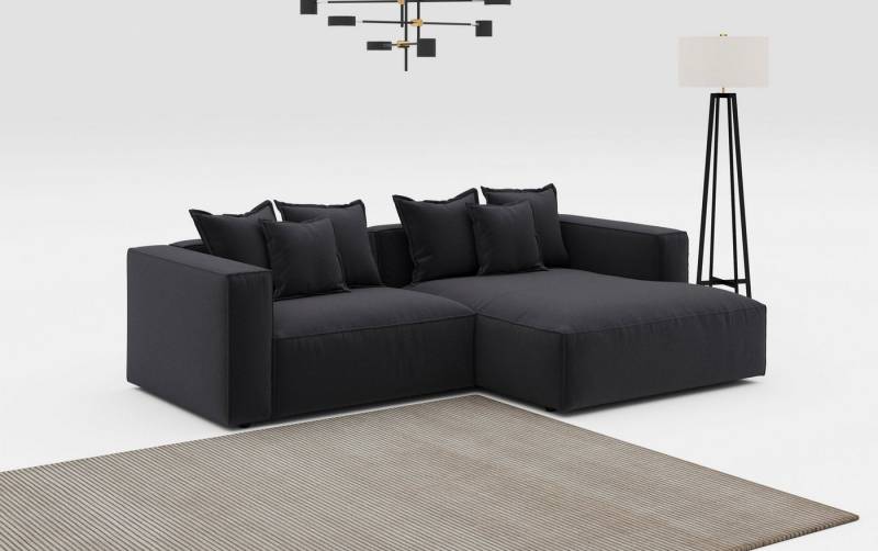 INOSIGN Ecksofa Cowboy L-Form, mit 6 Kissen, kubisches Sofa von INOSIGN