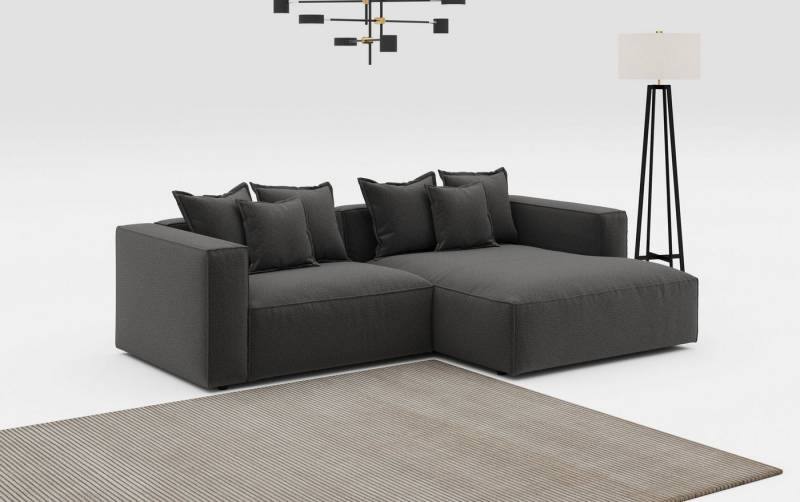 INOSIGN Ecksofa Cowboy L-Form, mit 6 Kissen, kubisches Sofa von INOSIGN
