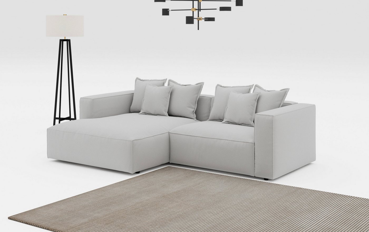 INOSIGN Ecksofa Cowboy L-Form, mit 6 Kissen, kubisches Sofa INOSIGN Ecksofa Cowboy L-Form, mit 6 Kissen, kubisches Sofa von INOSIGN