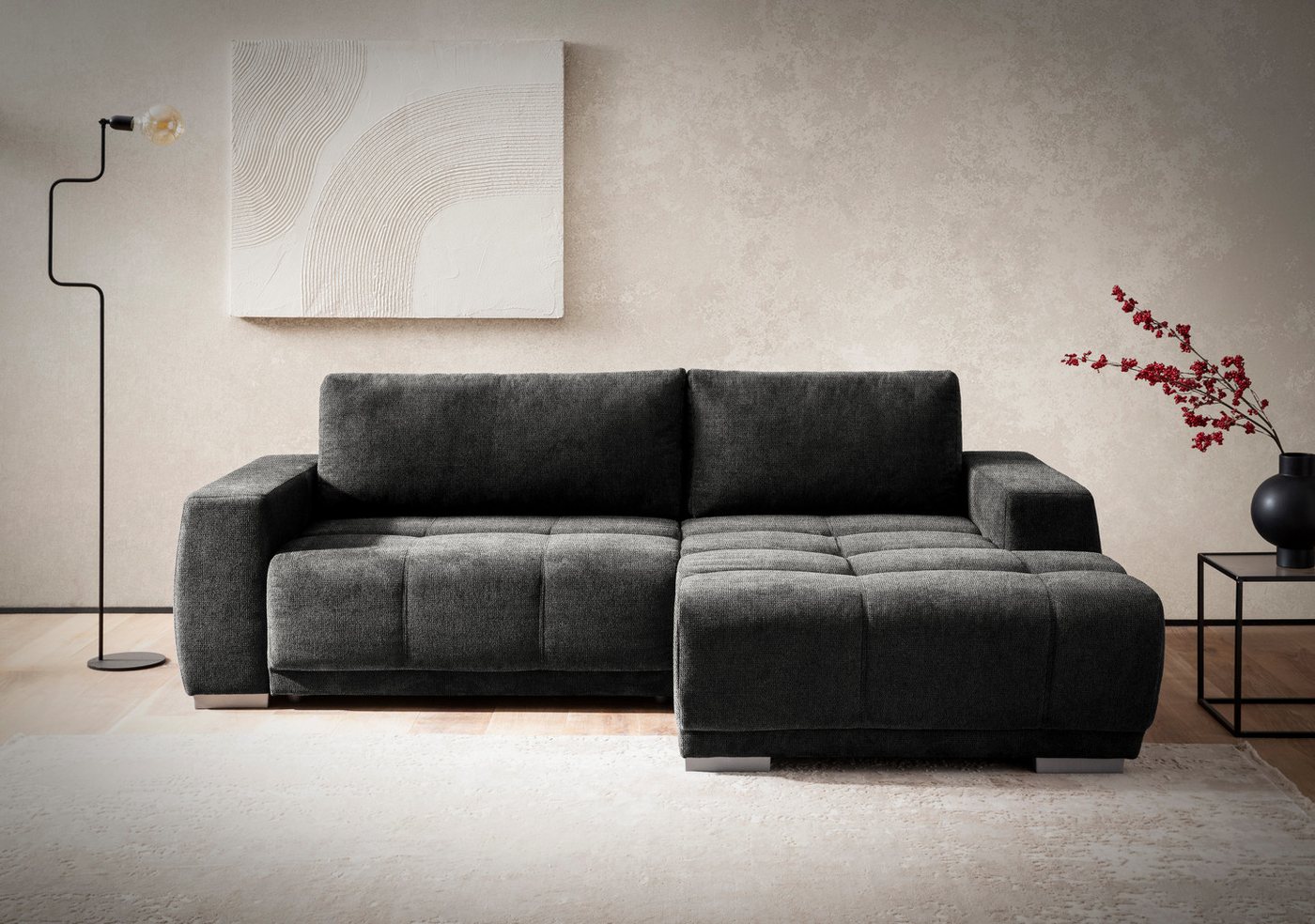 INOSIGN Ecksofa Bolero L-Form, mit edler Steppung, wahlweise mit Schlaffunktion & Bettkasten INOSIGN Ecksofa Bolero L-Form, mit edler Steppung, wahlweise mit Schlaffunktion & Bettkasten von INOSIGN