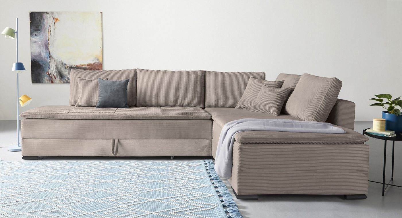 INOSIGN Ecksofa, inklusive Bettfunktion und Bettkasten INOSIGN Ecksofa, inklusive Bettfunktion und Bettkasten von INOSIGN
