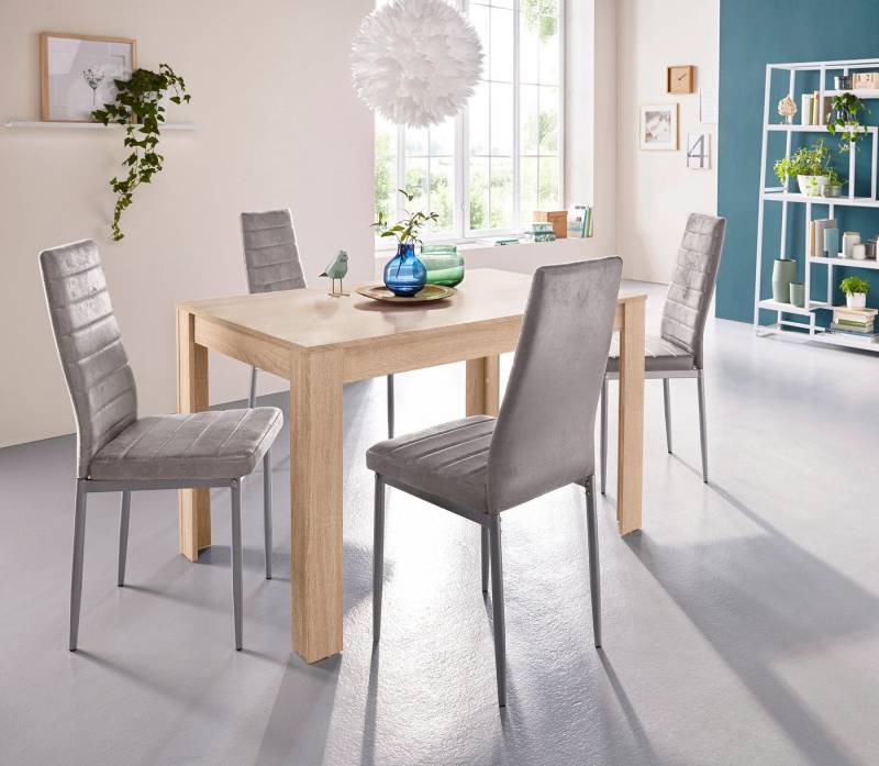 INOSIGN Essgruppe mit Tisch und 4 Stühlen, (Set, 5-tlg), Tischbreite 120 cm Esszimmer Set, Tischgruppe von INOSIGN