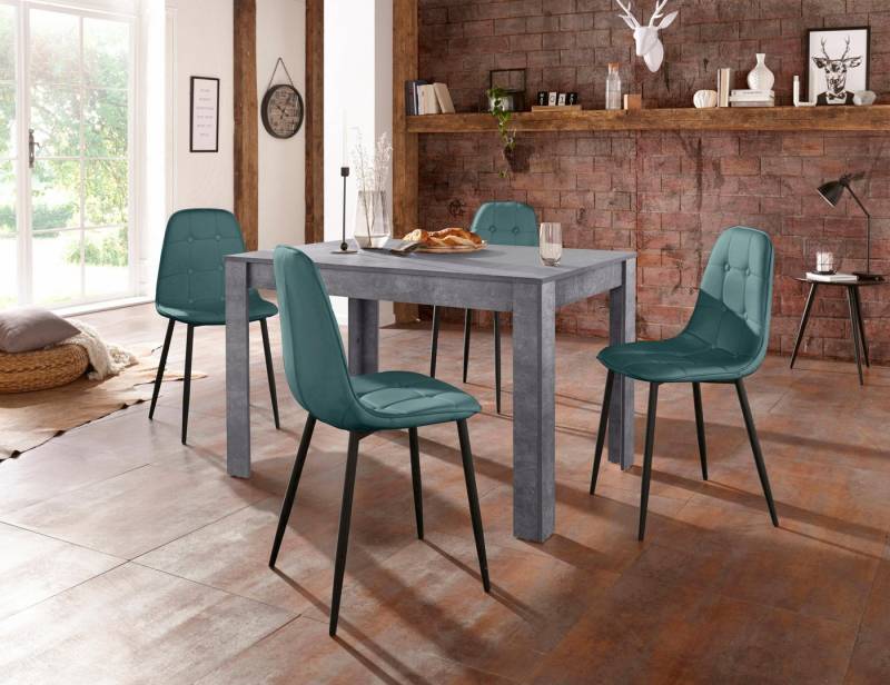 INOSIGN Essgruppe, (Set, 5-tlg), mit Esstisch 120 cm breit von INOSIGN